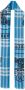 Burberry Sjaal met franjes Blauw - Thumbnail 2