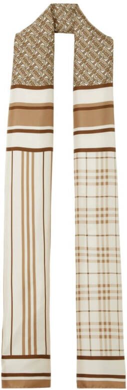 Burberry Sjaal met print Beige