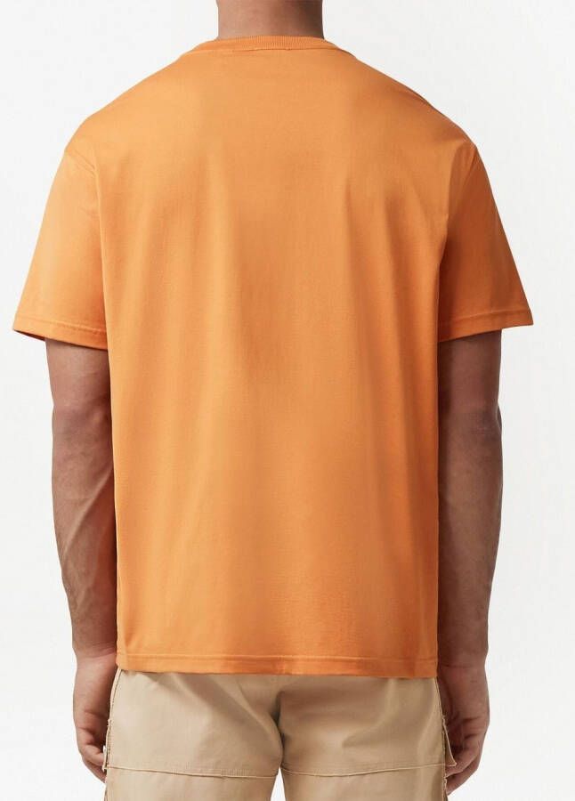 Burberry T-shirt met borduurwerk Oranje