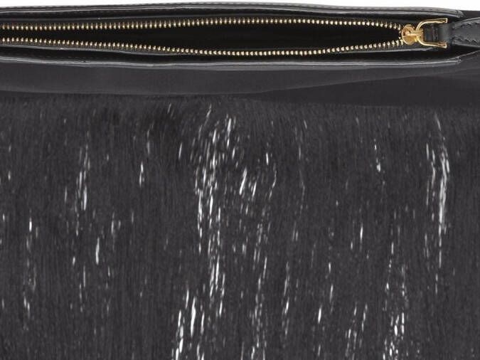 Burberry Olympia clutch met franje Zwart