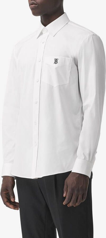 Burberry Popeline overhemd Wit
