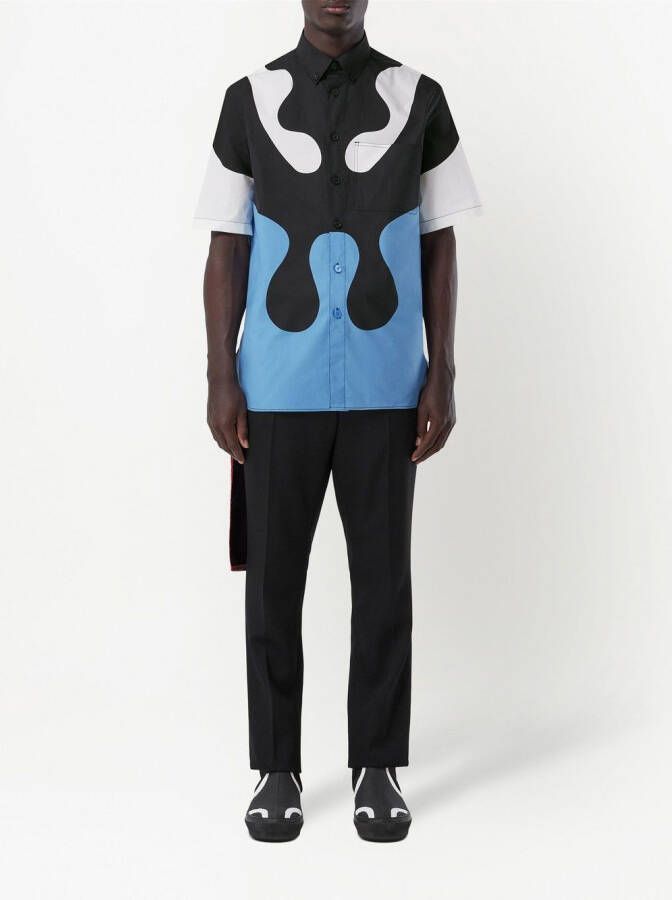 Burberry Overhemd met print Blauw