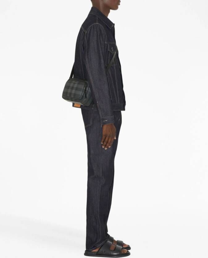 Burberry Paddy leren messengertas Grijs
