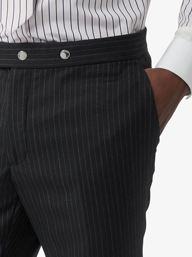 Burberry Pantalon met krijtstreep Zwart