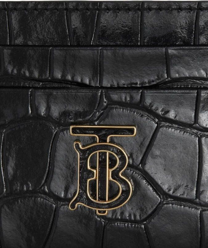 Burberry Pasjeshouder verfraaid met logo Zwart