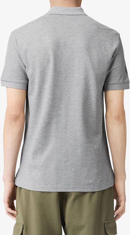 Burberry Poloshirt met monogram Grijs