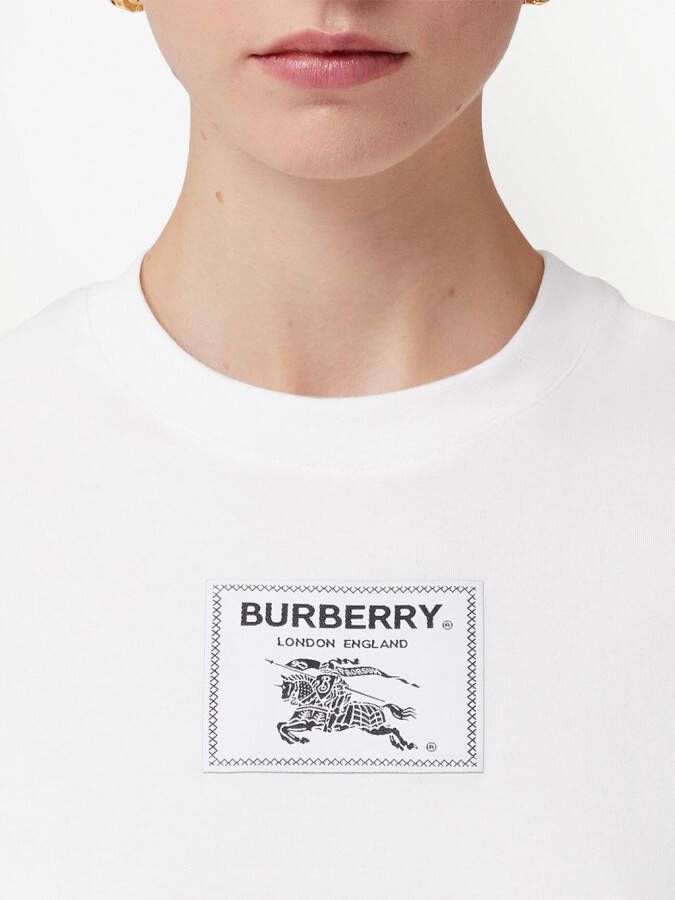 Burberry Katoenen T-shirt Wit