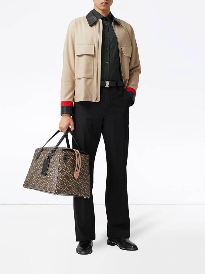 Burberry Reistas met monogram Bruin