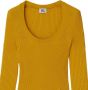 Burberry Ribgebreide midi-jurk Oranje - Thumbnail 4