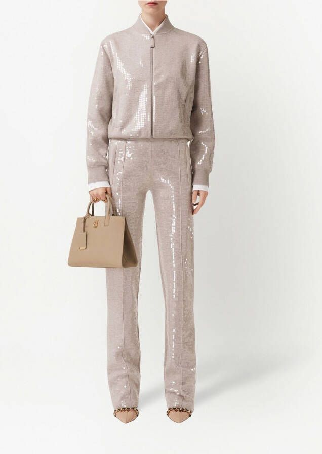 Burberry Bomberjack met pailletten Beige