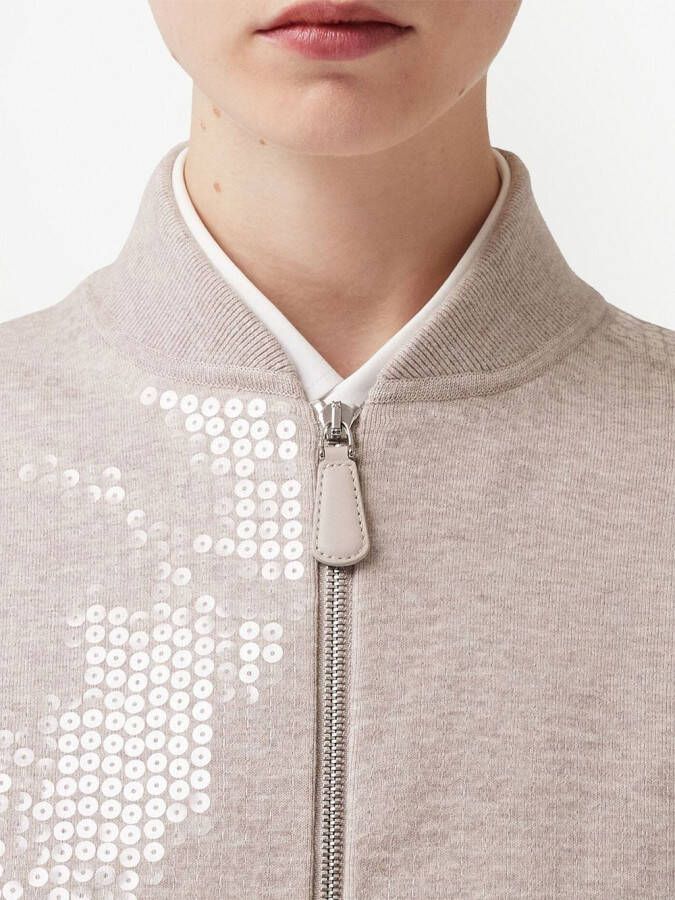 Burberry Bomberjack met pailletten Beige
