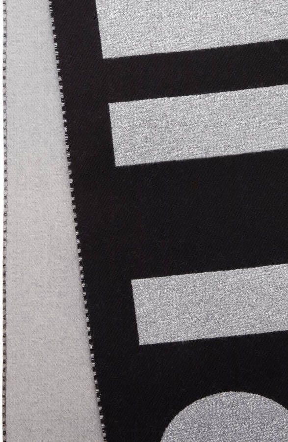 Burberry Sjaal met intarsia logo Zwart