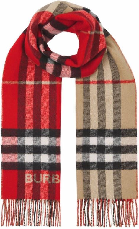 Burberry Sjaal met Vintage check Beige