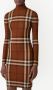 Burberry Geruite jersey jurk met trechterhals Bruin - Thumbnail 3