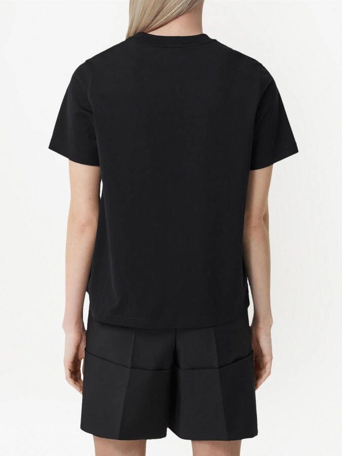 Burberry T-shirt met logoprint Zwart