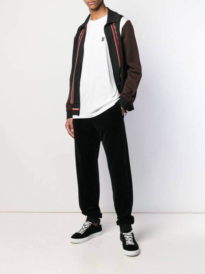 Burberry T-shirt met monogram Wit