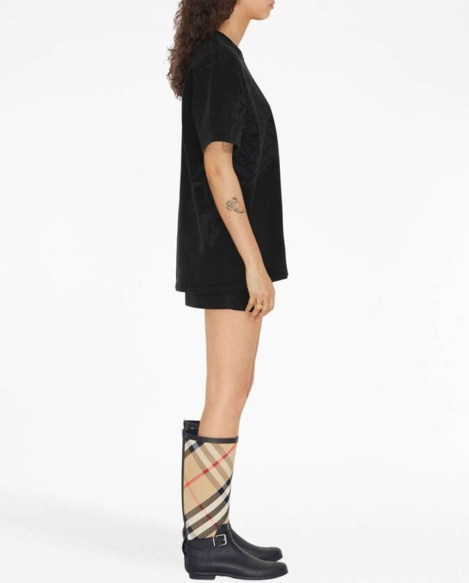 Burberry T-shirt met ronde hals Zwart