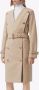 Burberry Trenchcoat met dubbele rij knopen Beige - Thumbnail 3