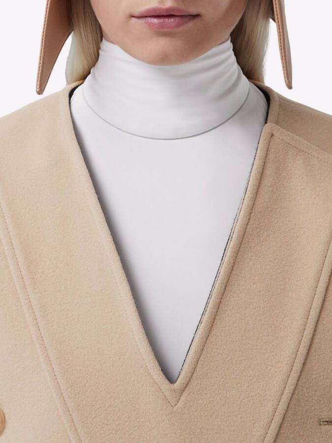 Burberry Trenchcoat met dubbele rij knopen Beige