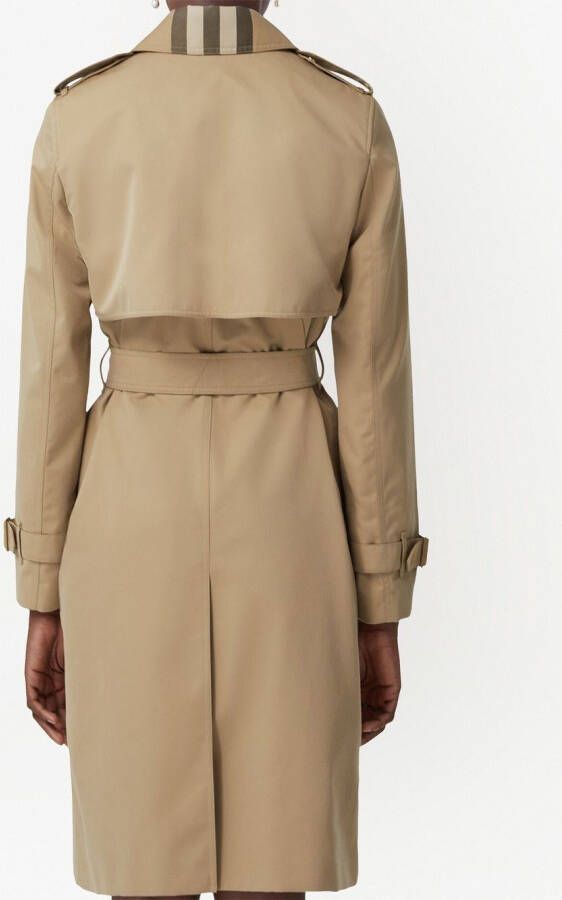 Burberry Trenchcoat met oversized vlak Beige