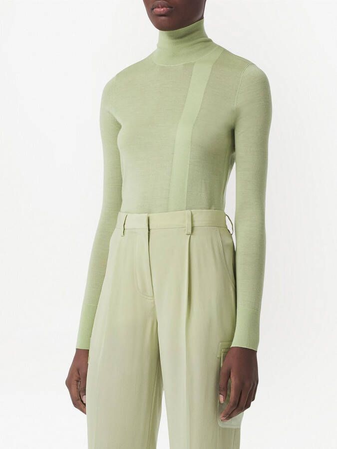 Burberry Trui met geborduurd monogram Groen