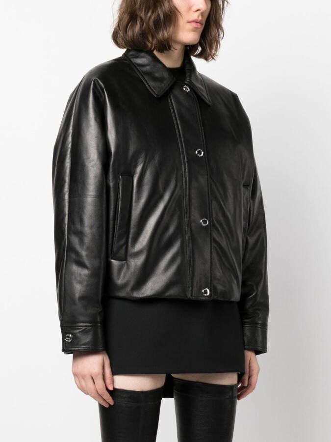 Burberry Leren jack Zwart