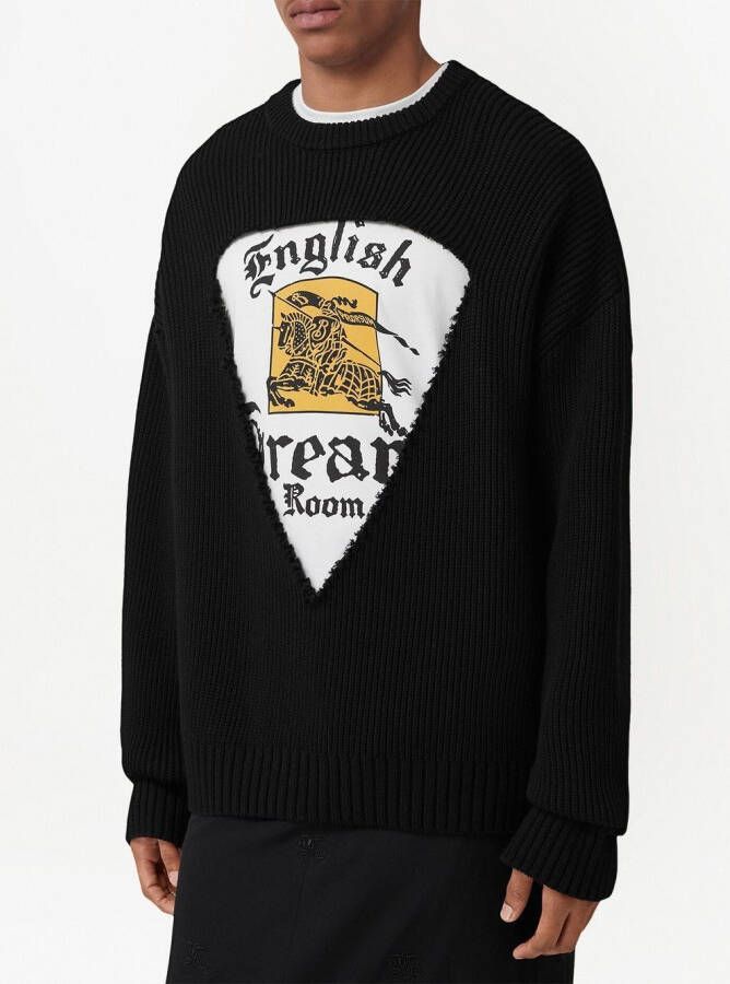 Burberry Uitgesneden trui Zwart