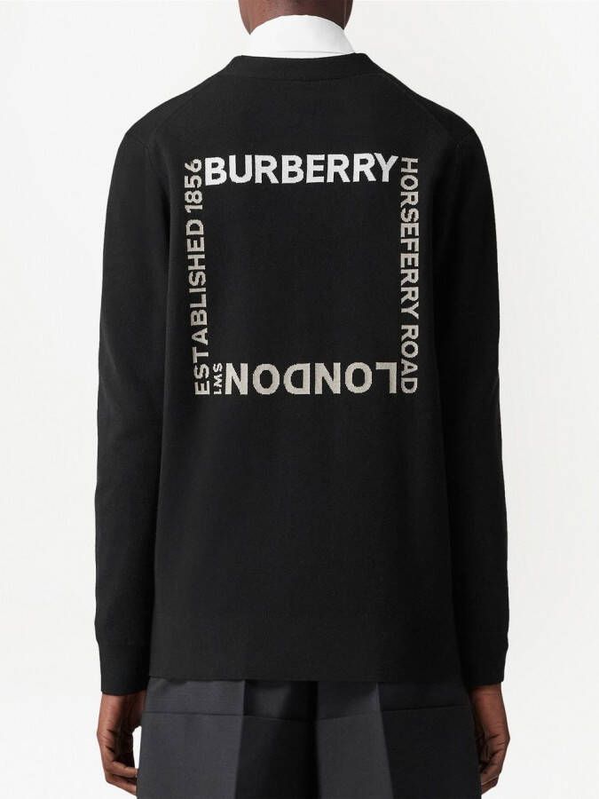 Burberry Vest met V-hals Zwart