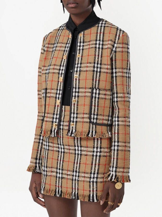 Burberry Kraagloos jack Beige