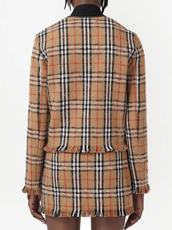 Burberry Kraagloos jack Beige
