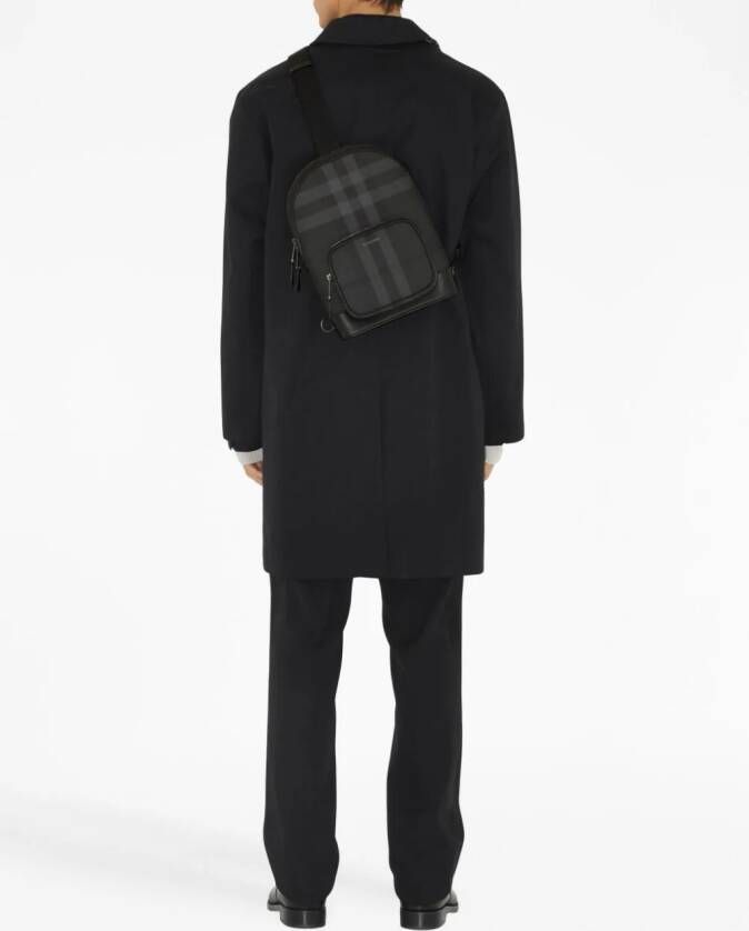 Burberry Vintage check messengertas Zwart