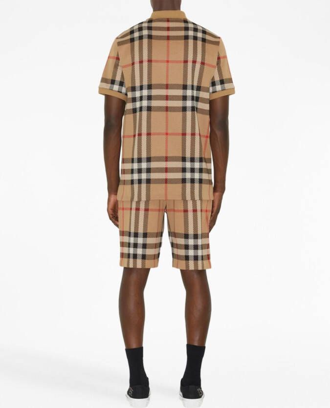 Burberry Vintage check katoenen poloshirt Beige