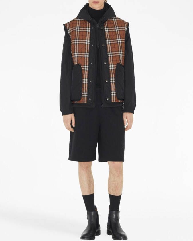 Burberry Vintage check spencer Zwart