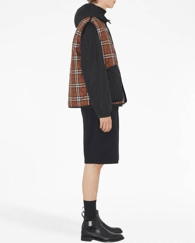 Burberry Vintage check spencer Zwart
