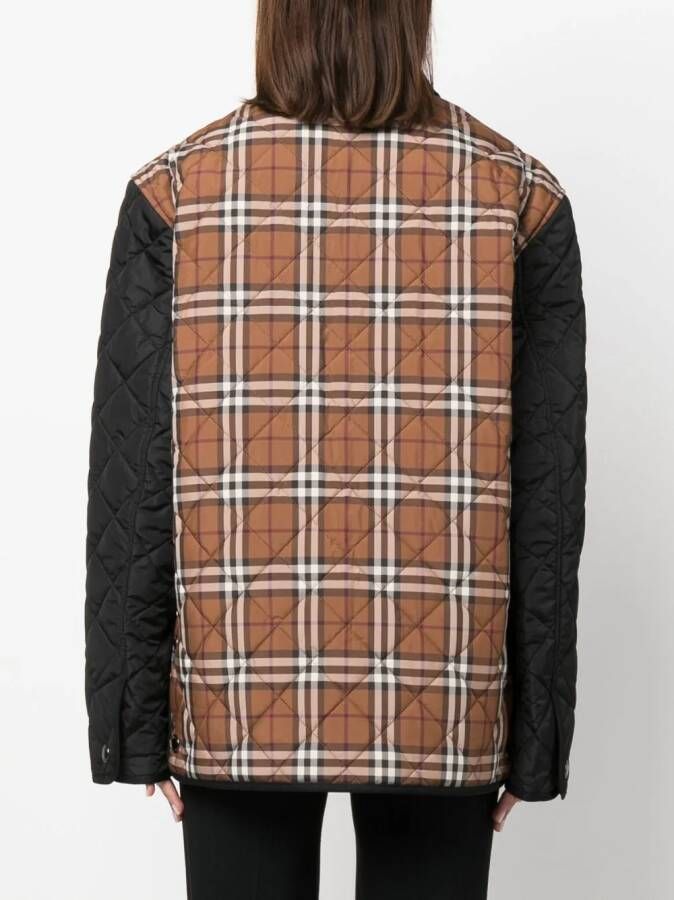 Burberry Vintage Check shirtjack Zwart