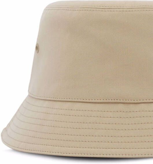 Burberry Vissershoed met geborduurd logo Beige