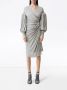 Burberry Wikkeljurk met pofmouwen Beige - Thumbnail 3