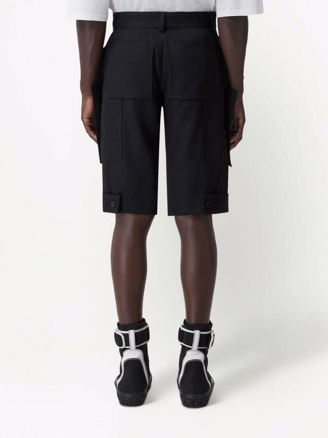 Burberry Wollen shorts Zwart
