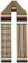 Burberry "zijden sjaal met monogram iconische streep en geruite print" Beige - Thumbnail 5