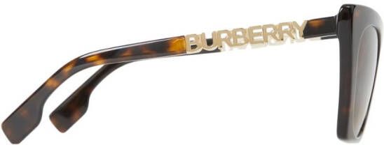 Burberry Zonnebril met cat-eye montuur Bruin