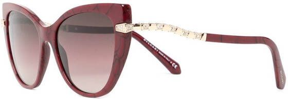 Bvlgari Zonnebril met cat-eye montuur Bruin