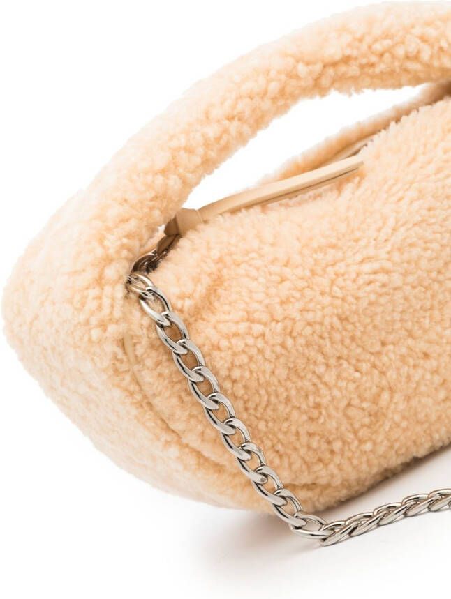 BY FAR Baby Cush lammy tas Beige