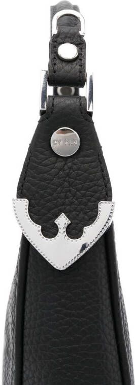 BY FAR Cosmo leren shopper Zwart