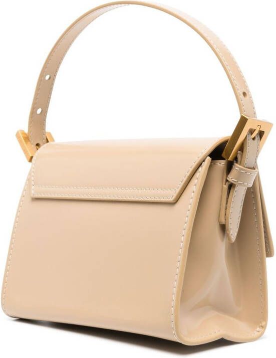 BY FAR Fran schoudertas Beige