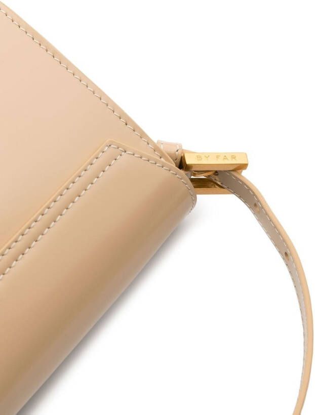 BY FAR Fran schoudertas Beige