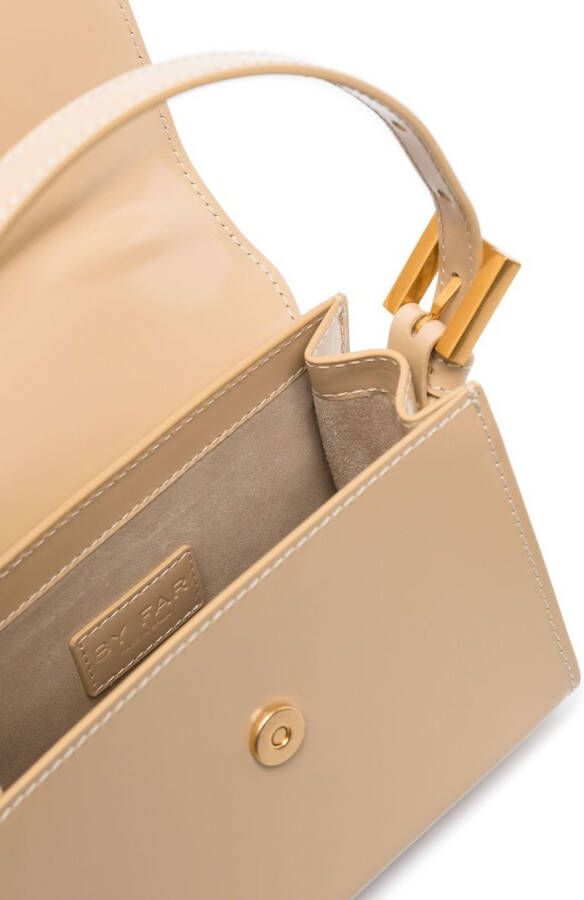 BY FAR Fran schoudertas Beige