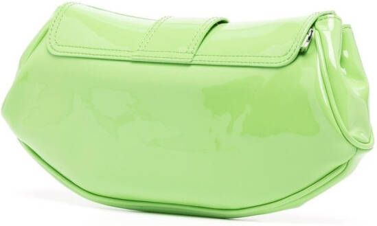 BY FAR Glami gesmockte clutch Groen