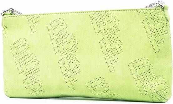 BY FAR Holly schoudertas met geperforeerd logo Groen