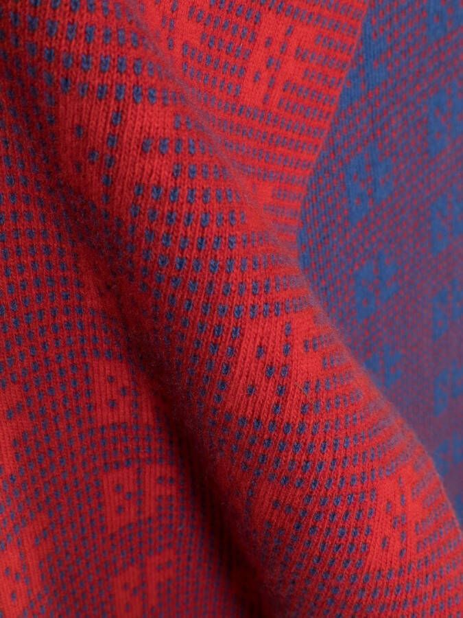 BY FAR Sjaal met jacquard Blauw