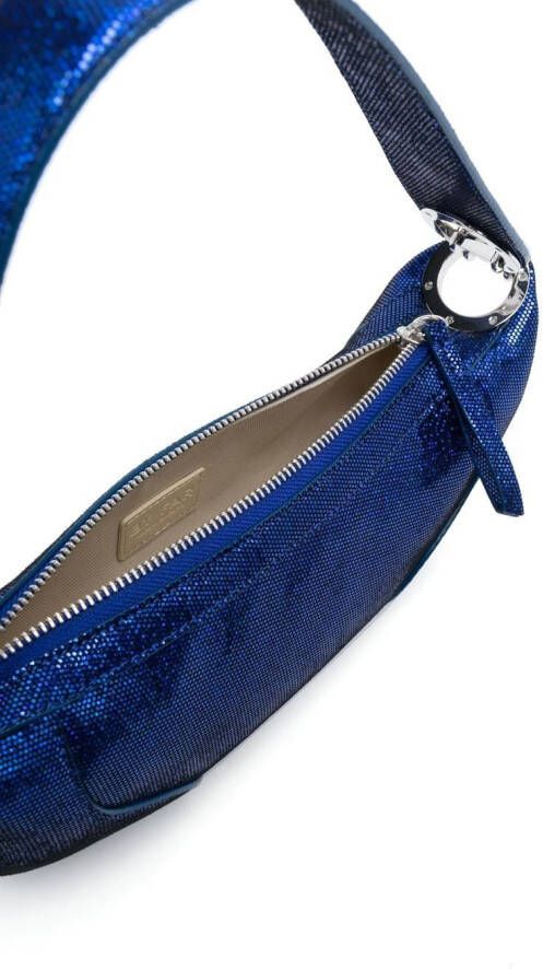BY FAR Amira mini-tas met stippen Blauw